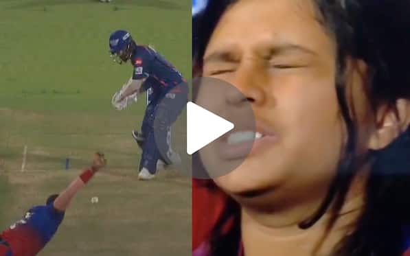 [Watch] KL Rahul's Classy Straight Six Against Yash Dayal Leaves RCB Fangirl Heartbroken